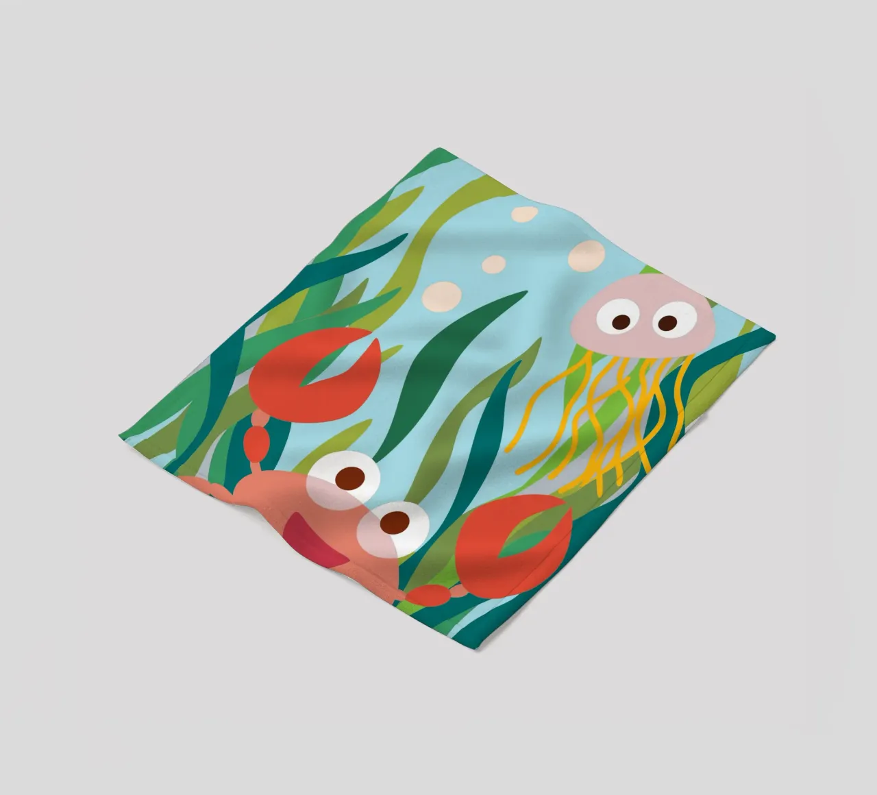 Granchio e medusa coperta in pile da CUTE ANIMALS