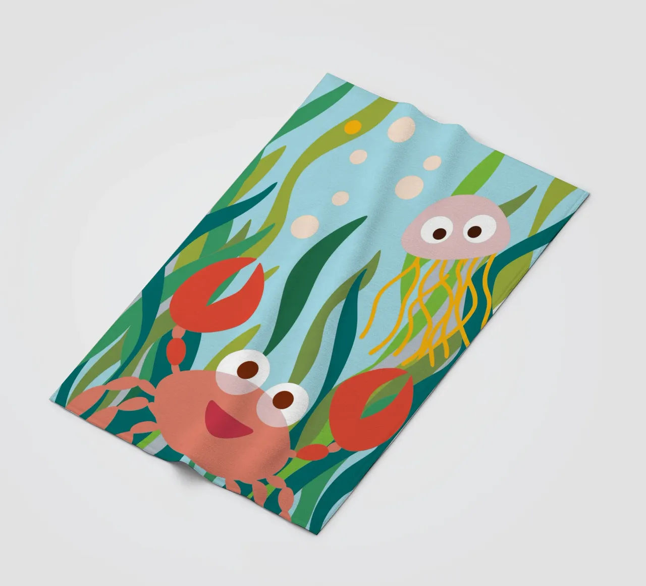 Granchio e medusa coperta in pile da CUTE ANIMALS