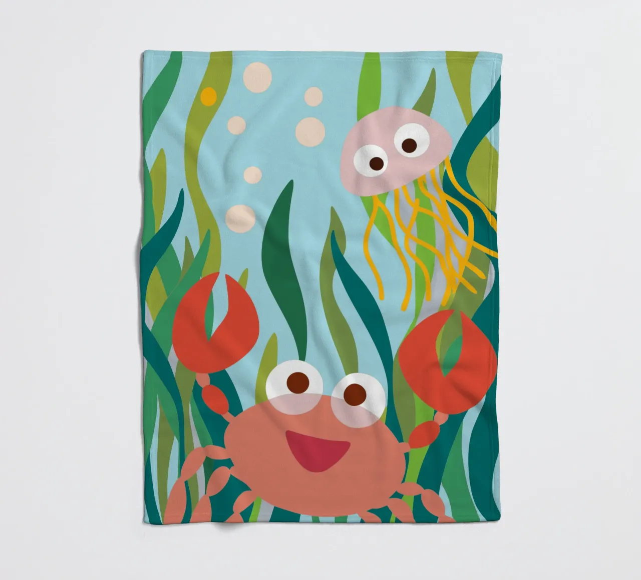 Granchio e medusa coperta in pile da CUTE ANIMALS