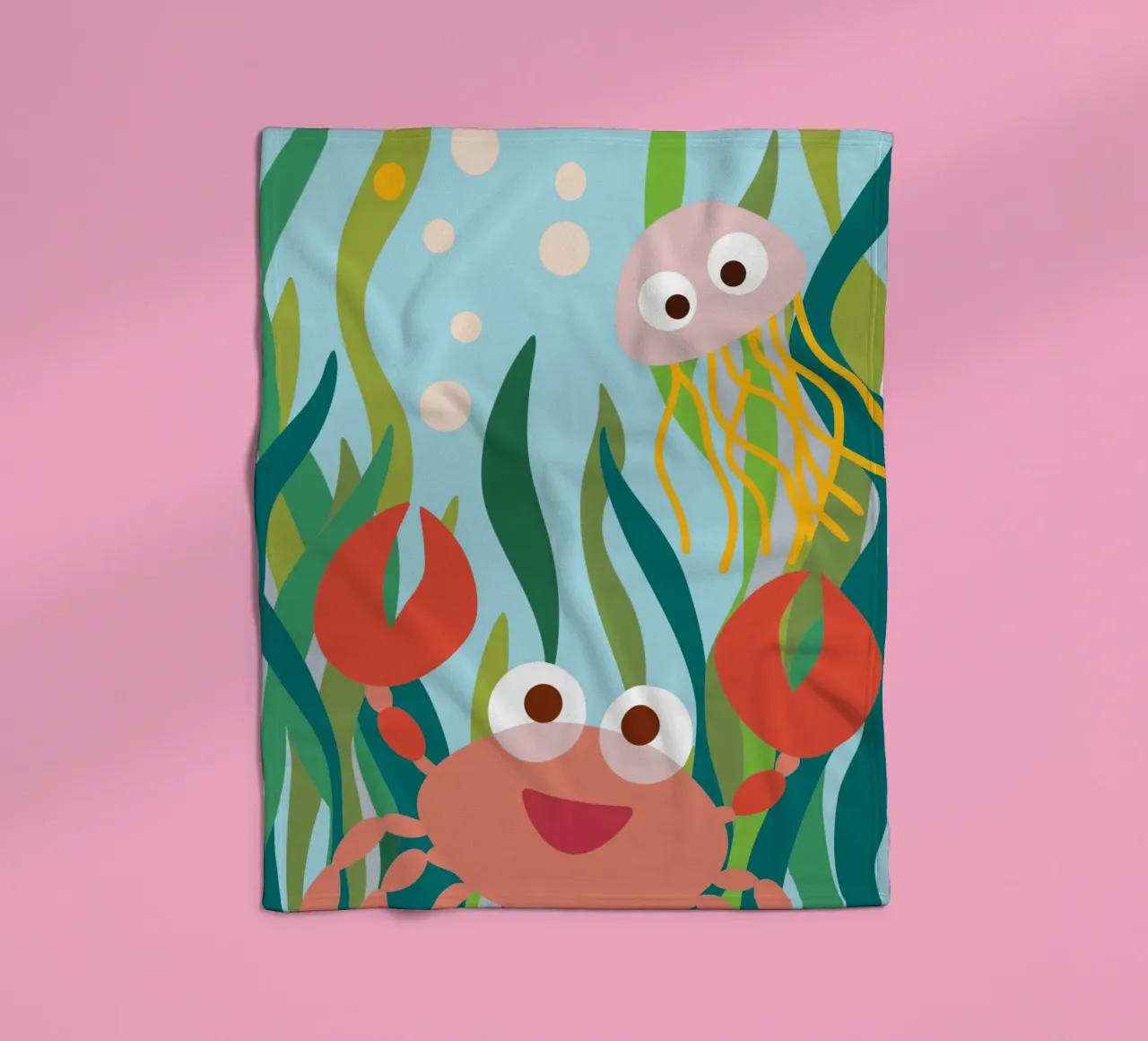 Granchio e medusa coperta in pile da CUTE ANIMALS