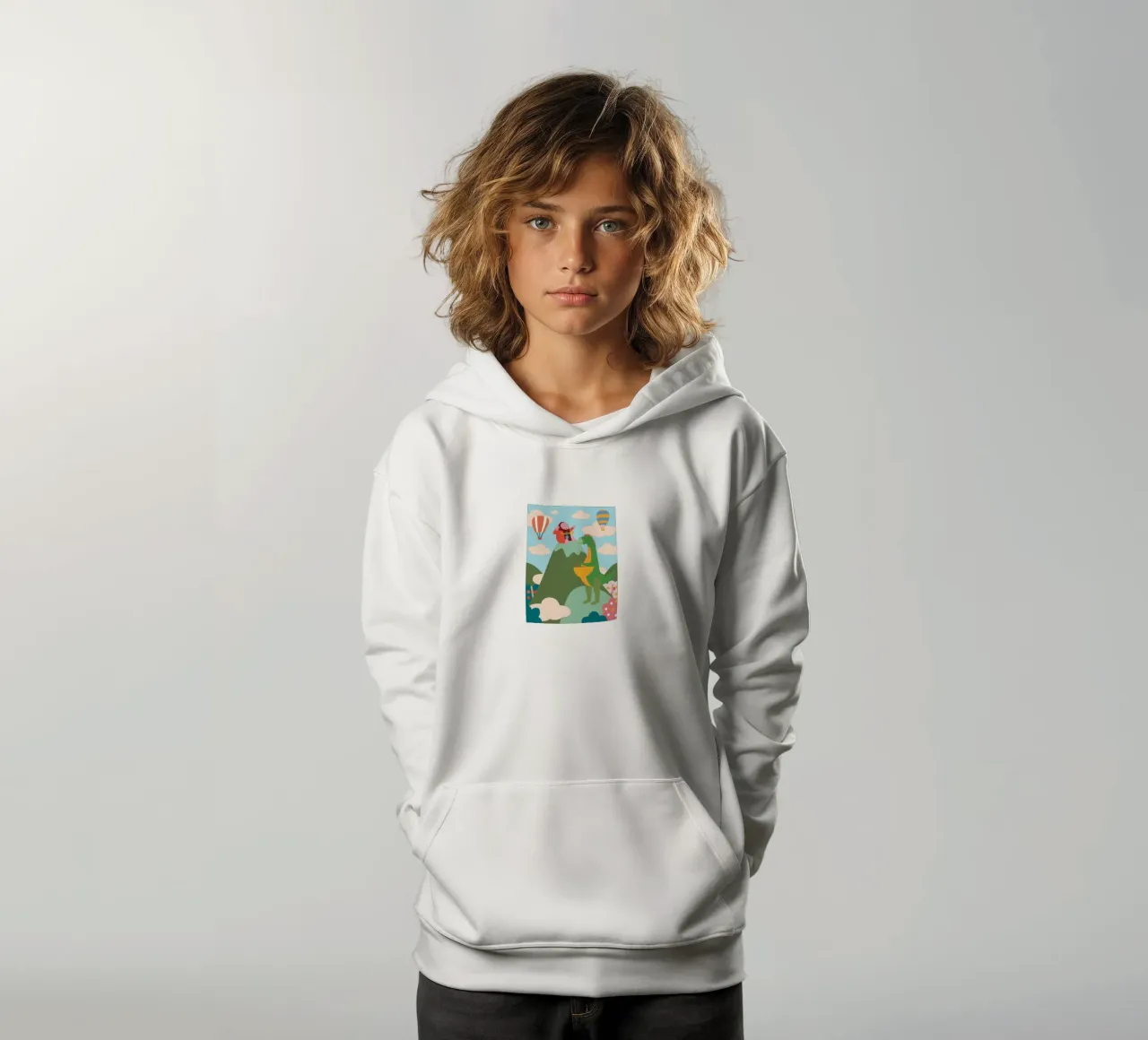 Dinosauri e Kingkong felpa bambino con cappuccio da CUTE ANIMALS