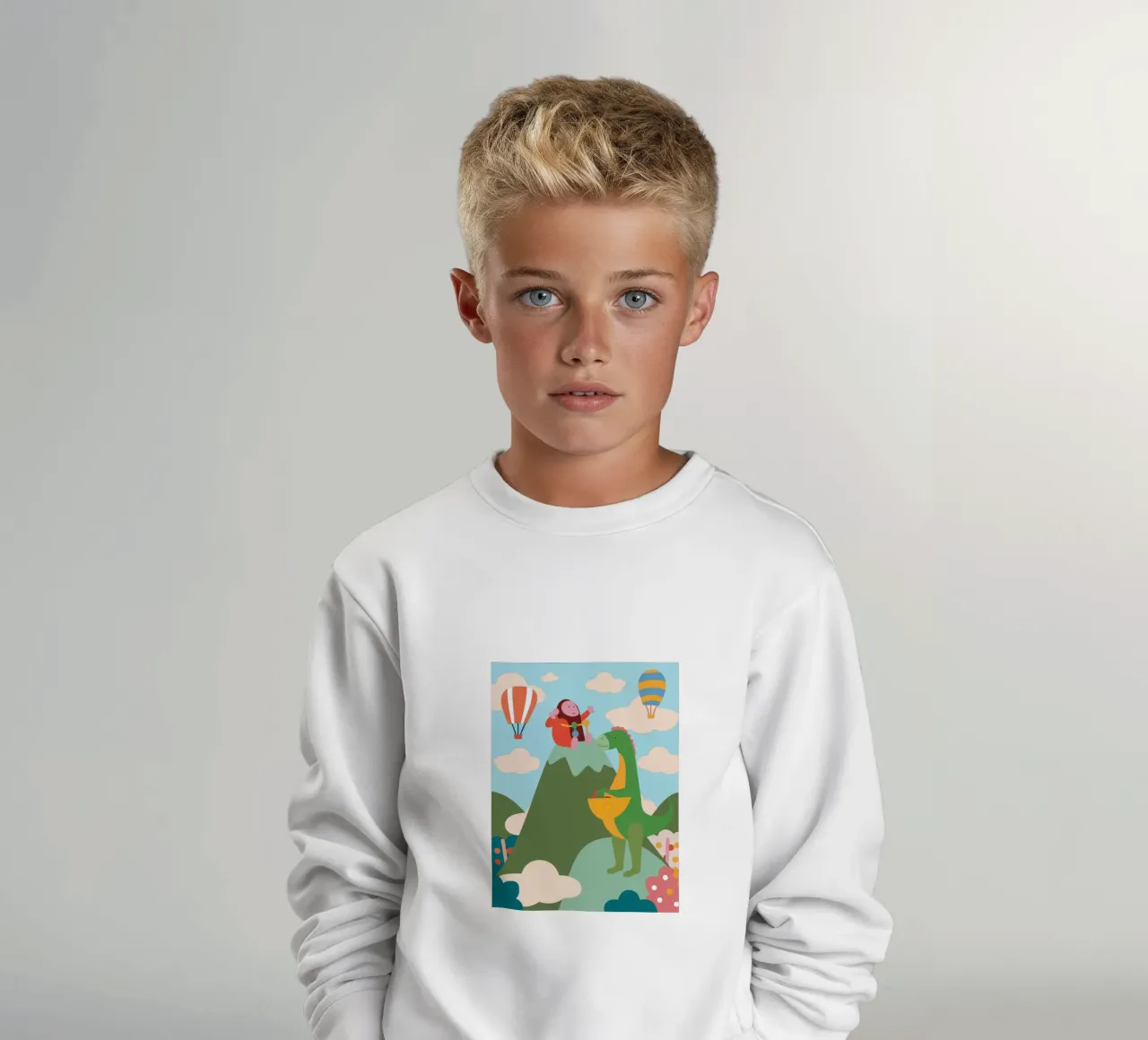 Dinosauri e Kingkong felpa bambino da CUTE ANIMALS