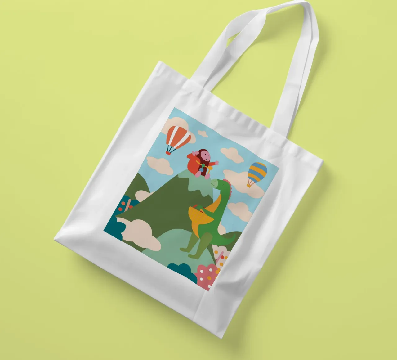 Dinosaurs and Kingkong tote bag by CUTE ANIMALS