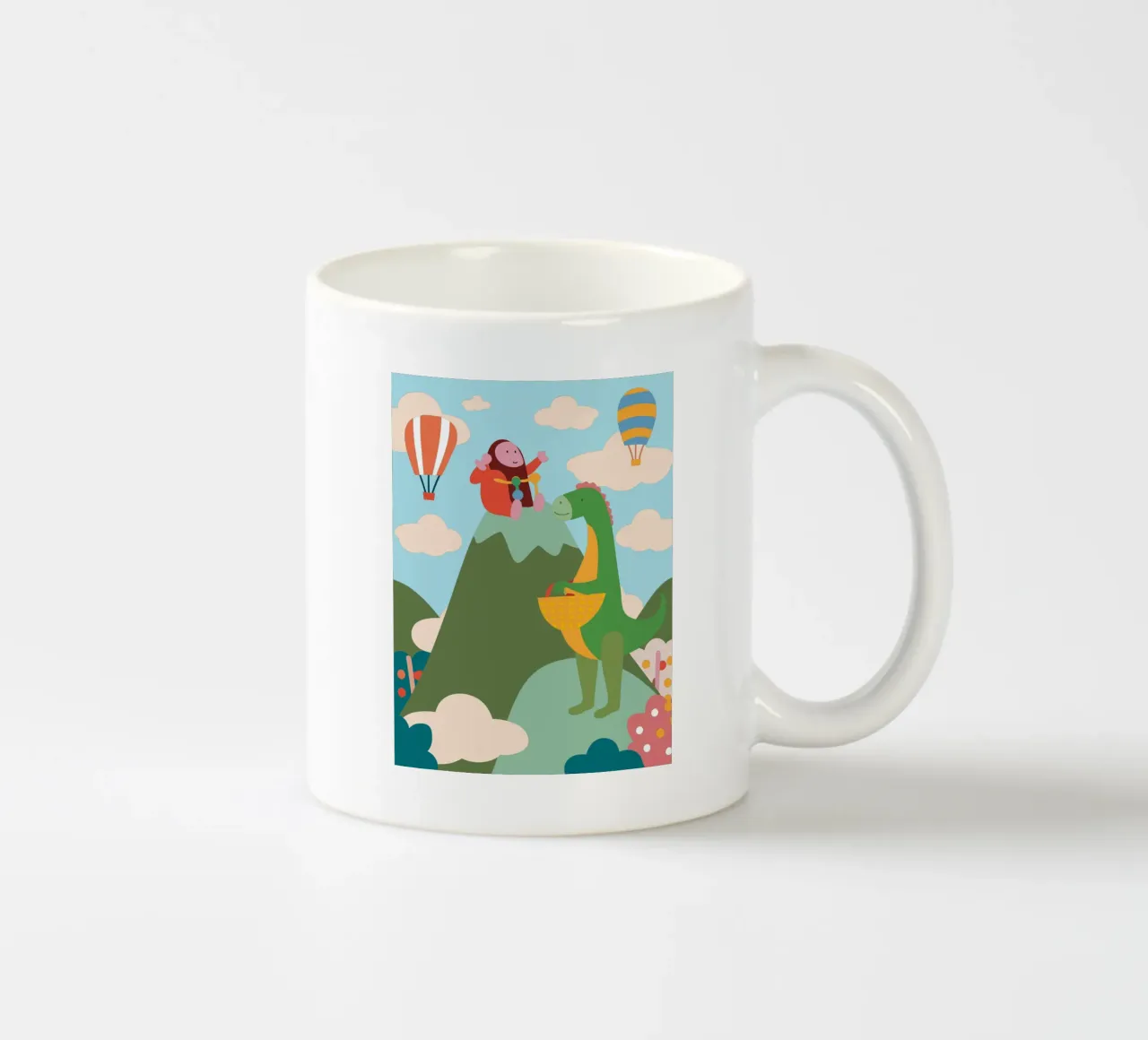 Dinosauri e Kingkong tazza in ceramica da CUTE ANIMALS