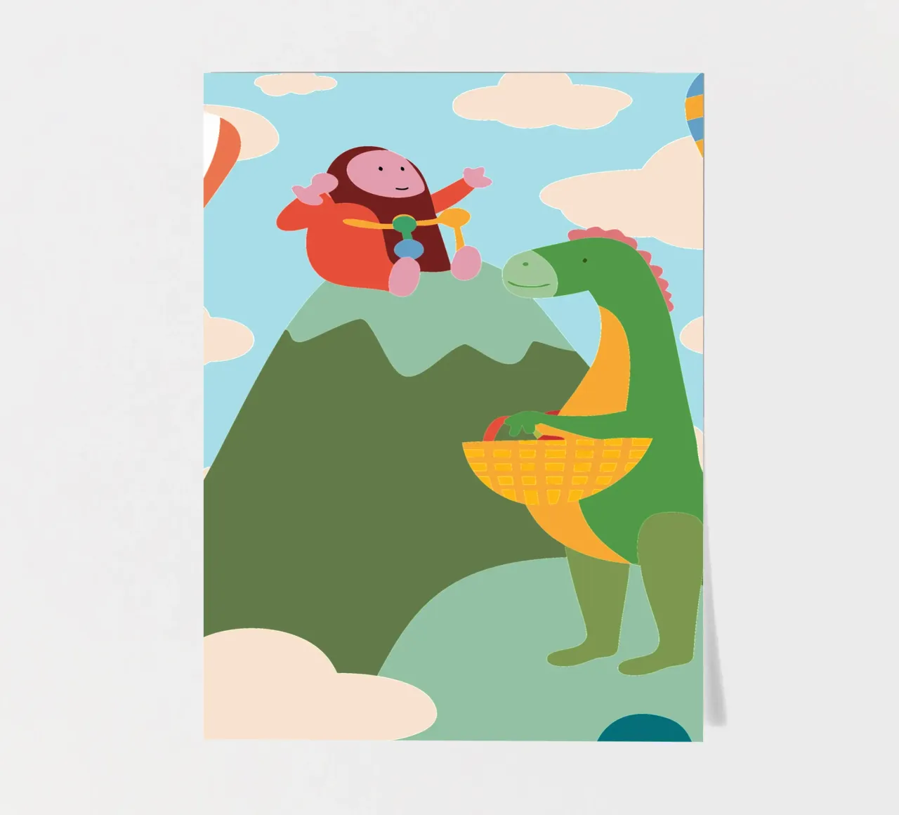 Dinosaurs and Kingkong sticker sheet by CUTE ANIMALS