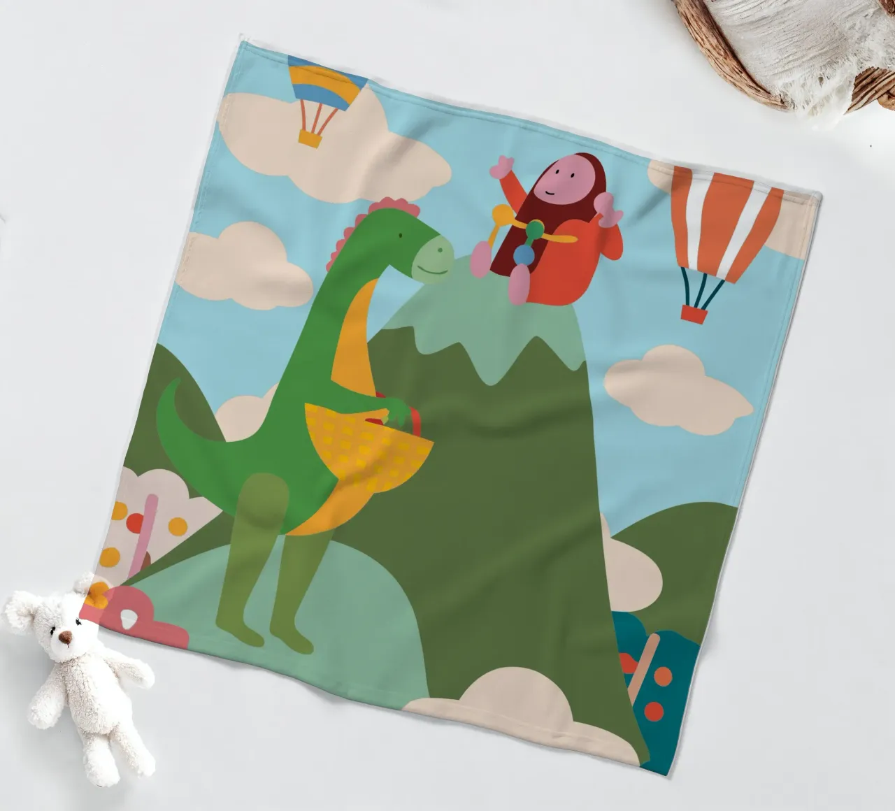 Dinosauri e Kingkong coperta in pile da CUTE ANIMALS