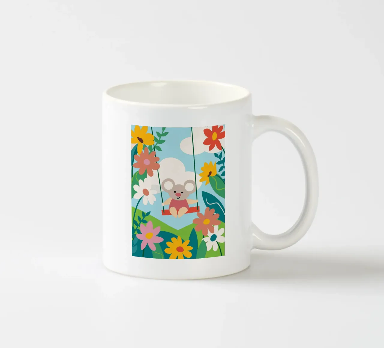 Koala e fiori tazza in ceramica da CUTE ANIMALS
