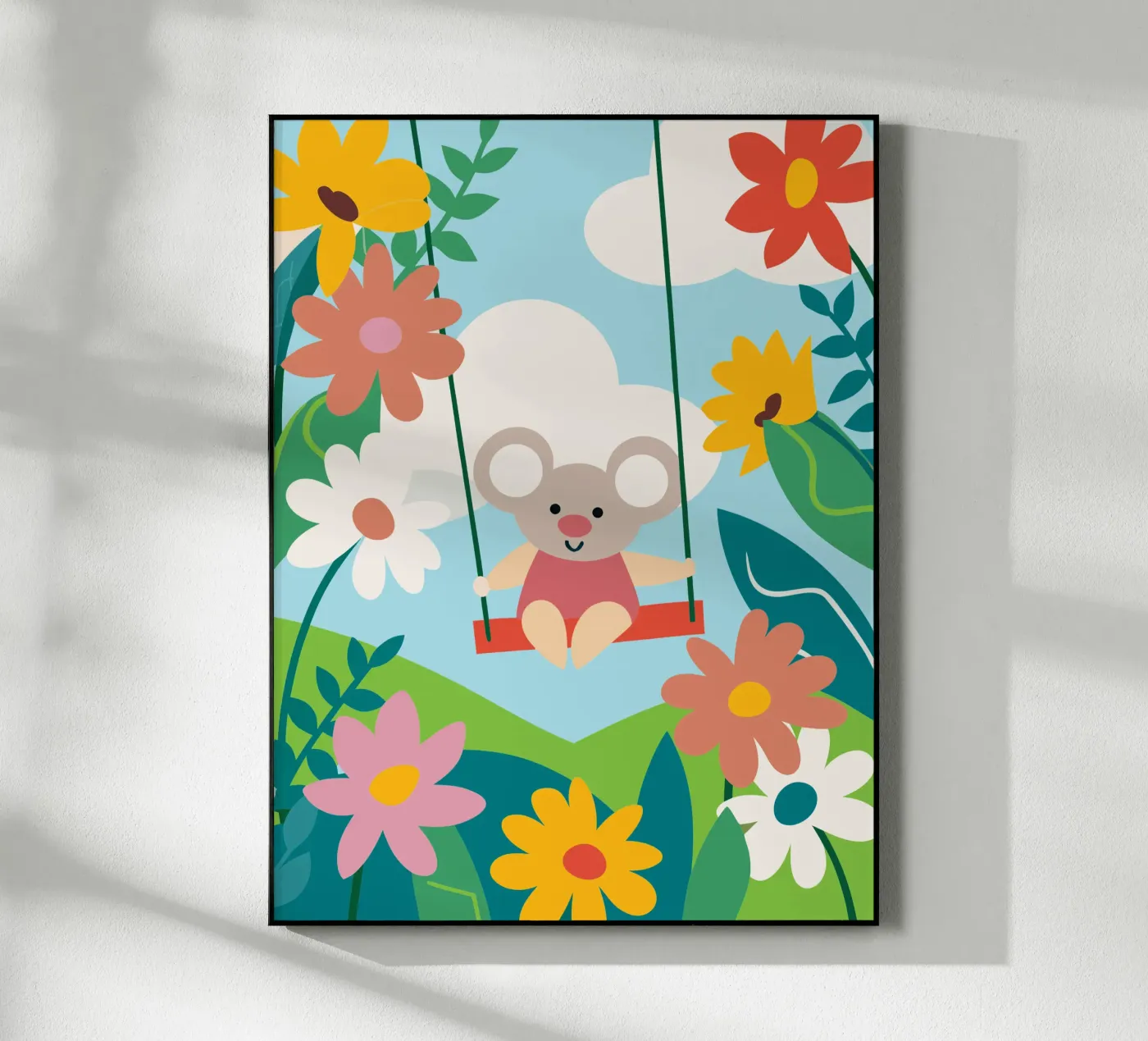 Koalas and Flowers acrylic glass by CUTE ANIMALS