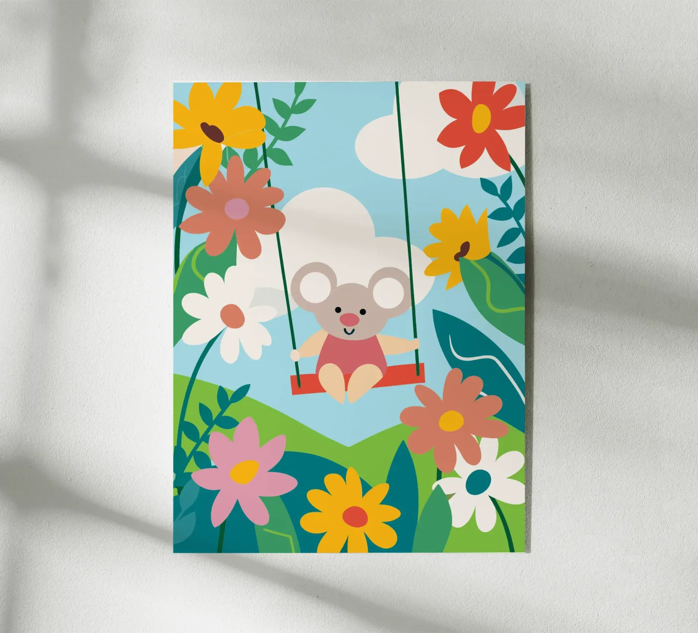Koalas and Flowers acrylic glass by CUTE ANIMALS