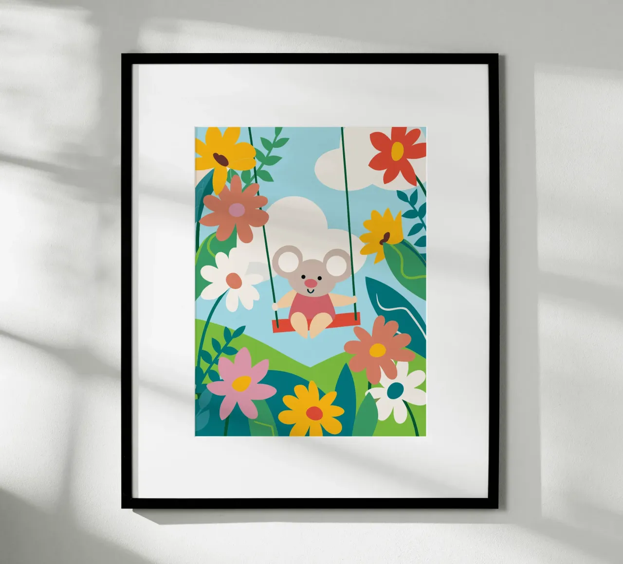 Koala e fiori carta hahnemühle da CUTE ANIMALS