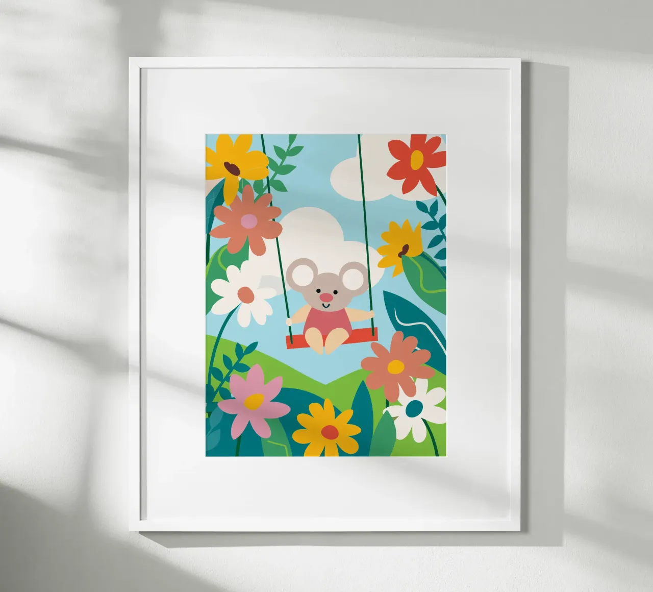 Koala e fiori carta hahnemühle da CUTE ANIMALS
