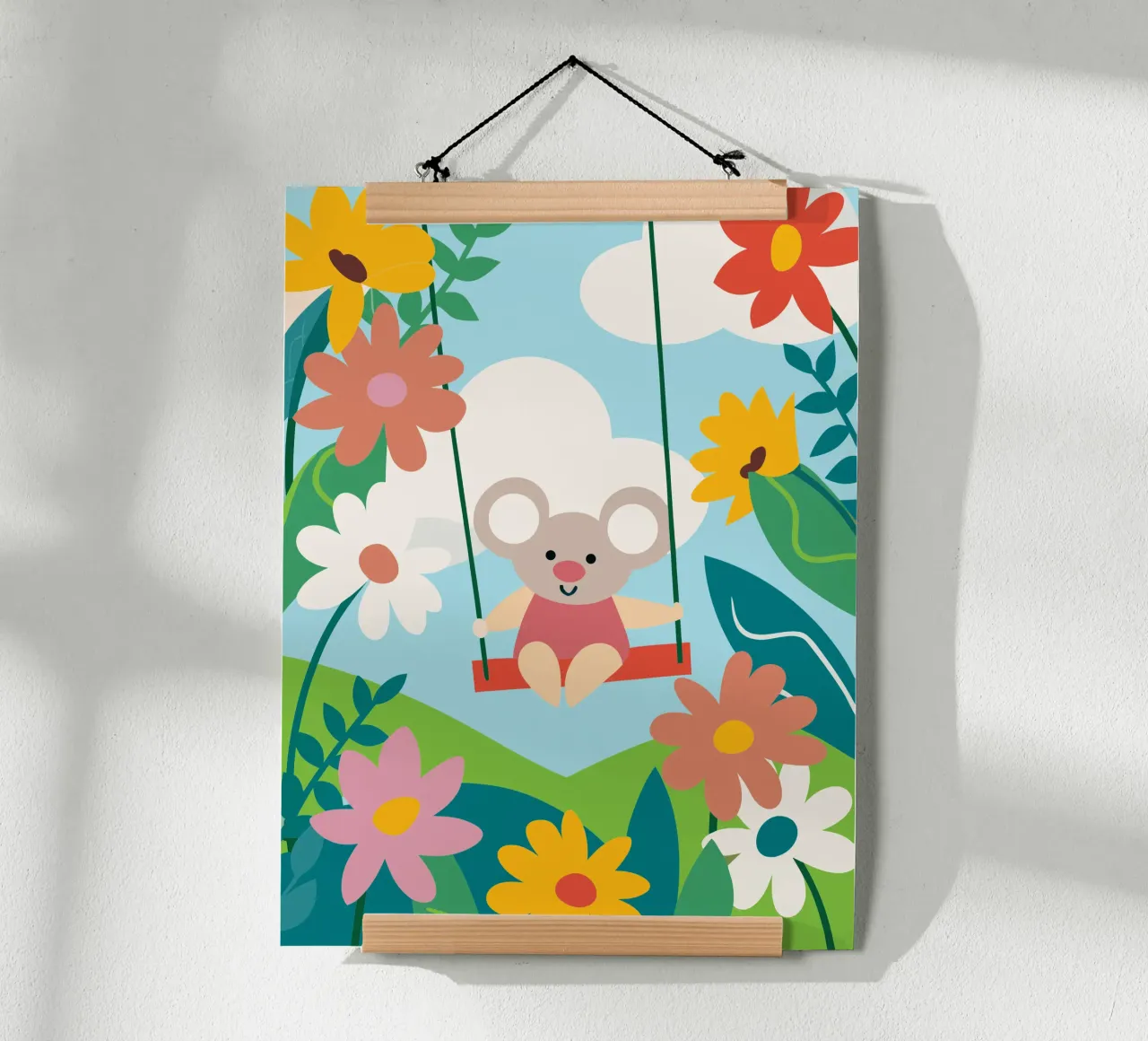 Koala e fiori carta hahnemühle da CUTE ANIMALS