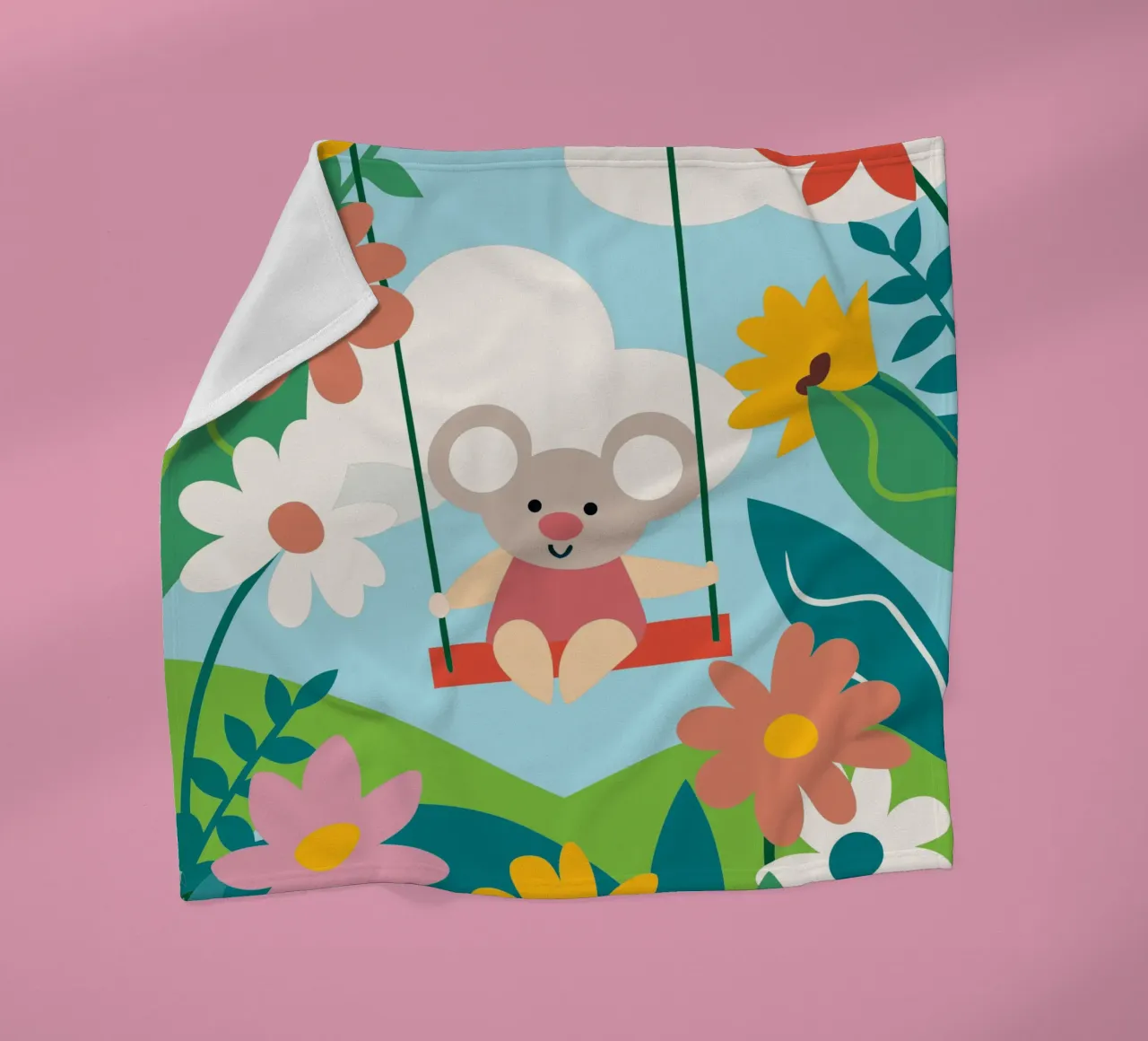 Koala e fiori coperta in pile da CUTE ANIMALS