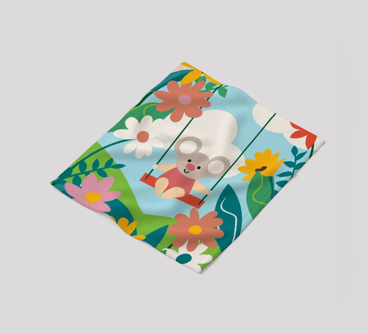 Koala e fiori coperta in pile da CUTE ANIMALS