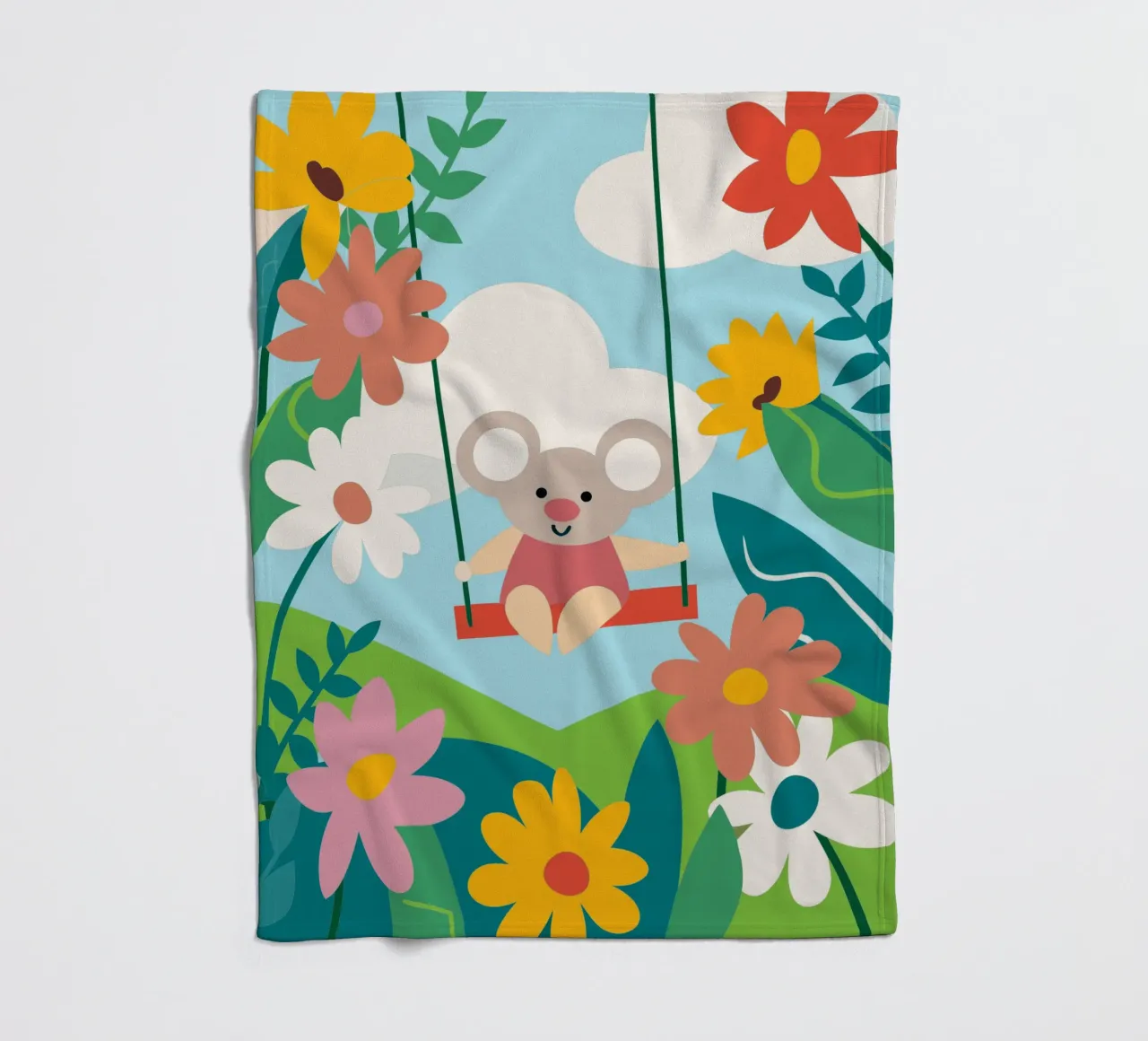 Koala e fiori coperta in pile da CUTE ANIMALS