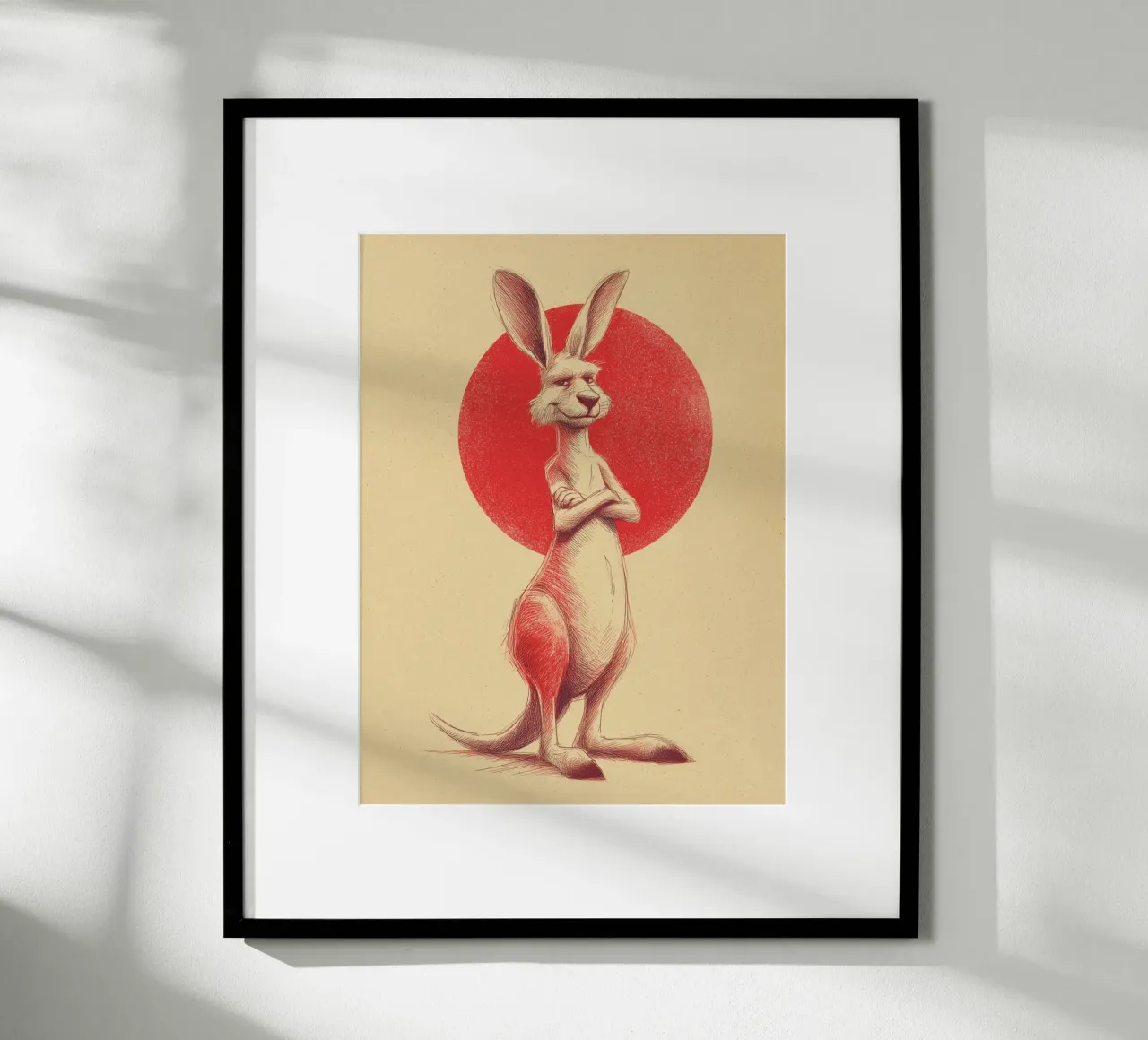 Coole Känguru-Vibes Poster von Carinaprint