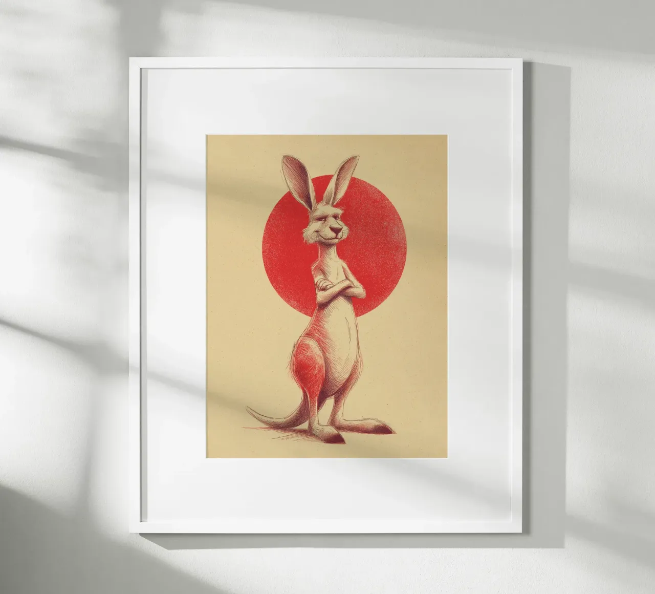 Coole Känguru-Vibes Poster von Carinaprint
