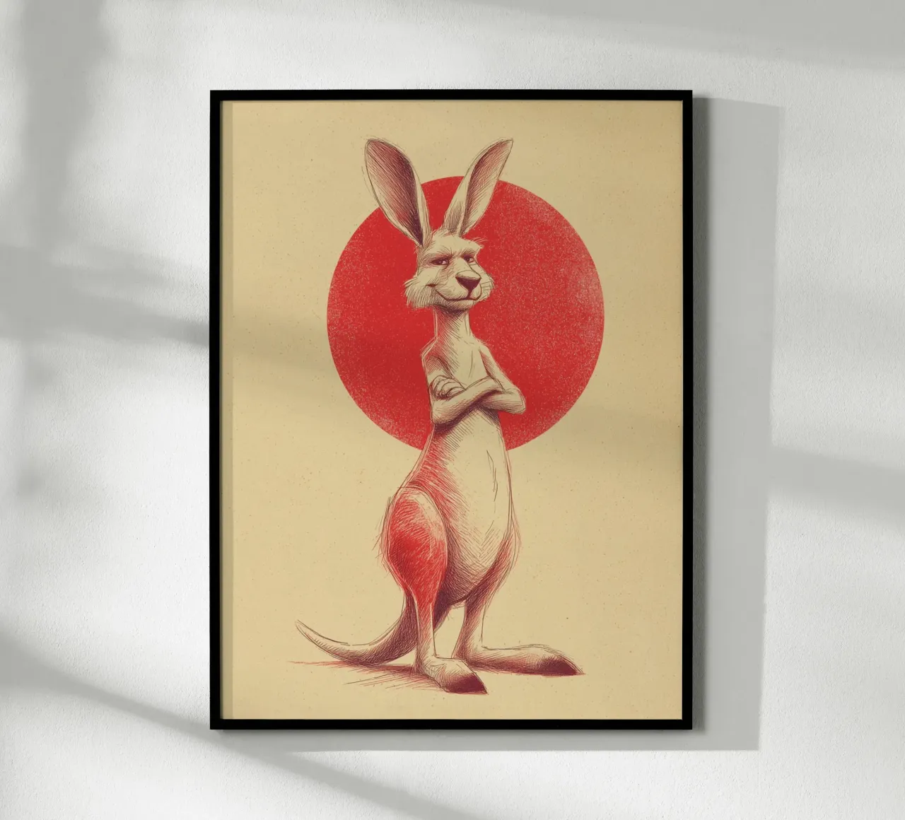 Coole Känguru-Vibes Poster von Carinaprint