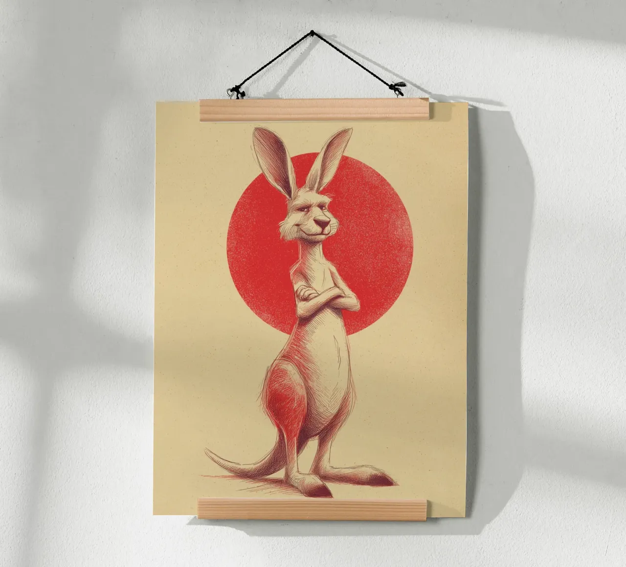 Coole Känguru-Vibes Poster von Carinaprint