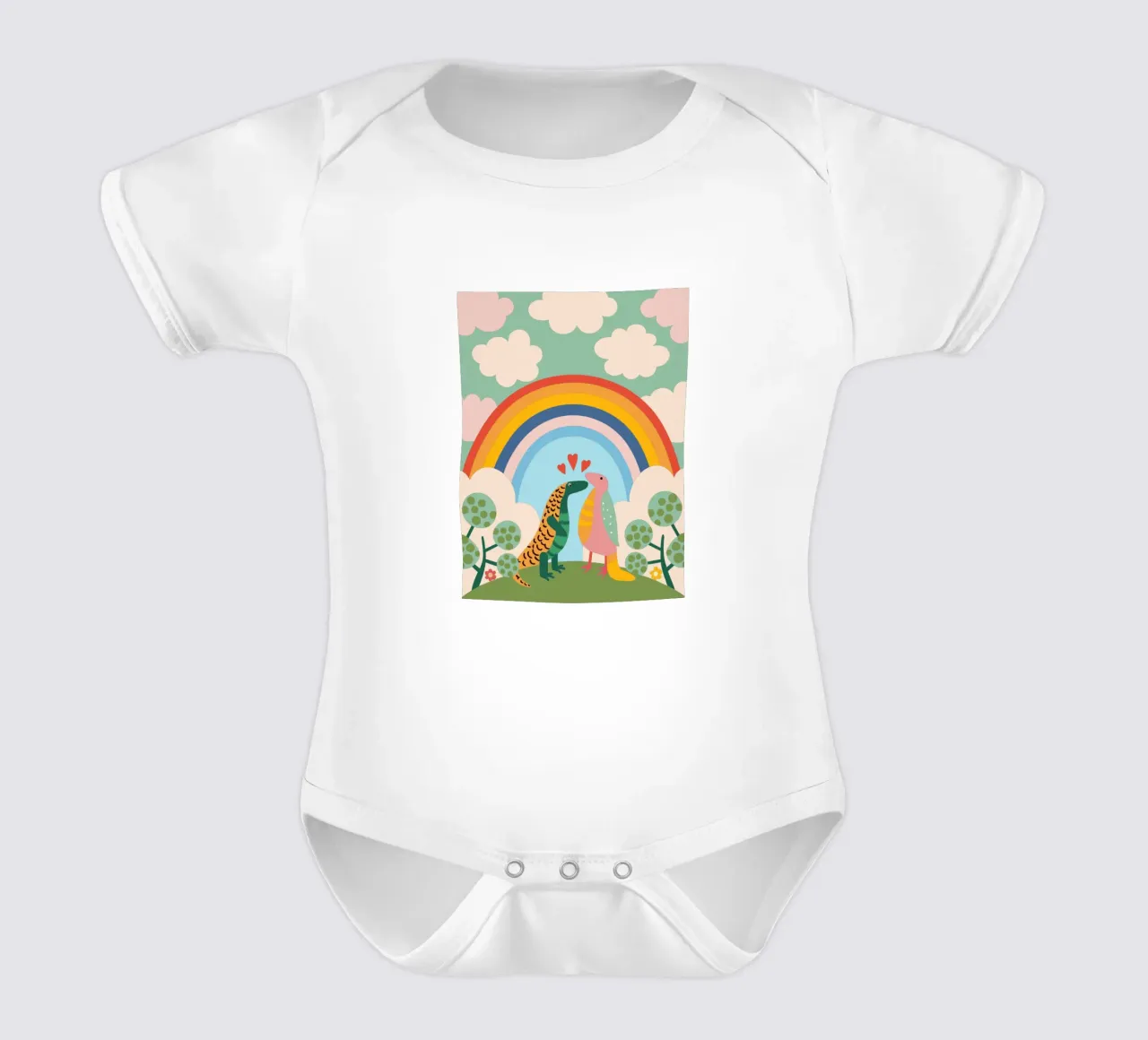 Due draghi di Komodo body neonato maniche corte da CUTE ANIMALS