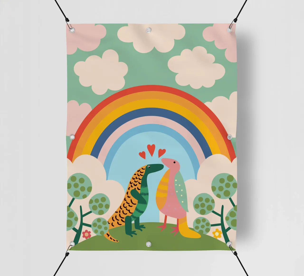 Due draghi di Komodo telo in pvc da CUTE ANIMALS