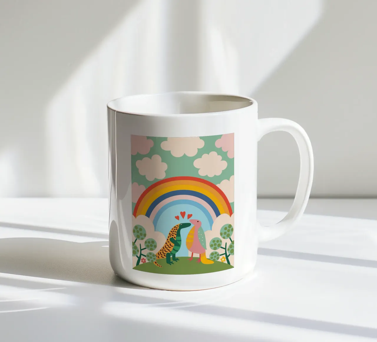 Due draghi di Komodo tazza in ceramica da CUTE ANIMALS