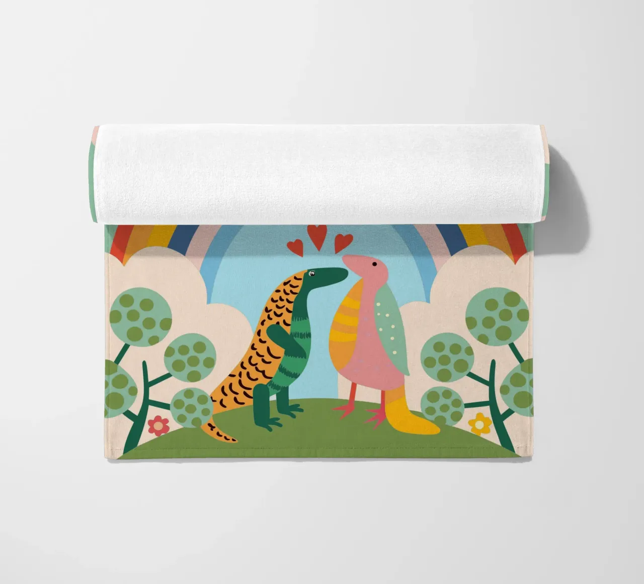 Due draghi di Komodo telo mare da CUTE ANIMALS