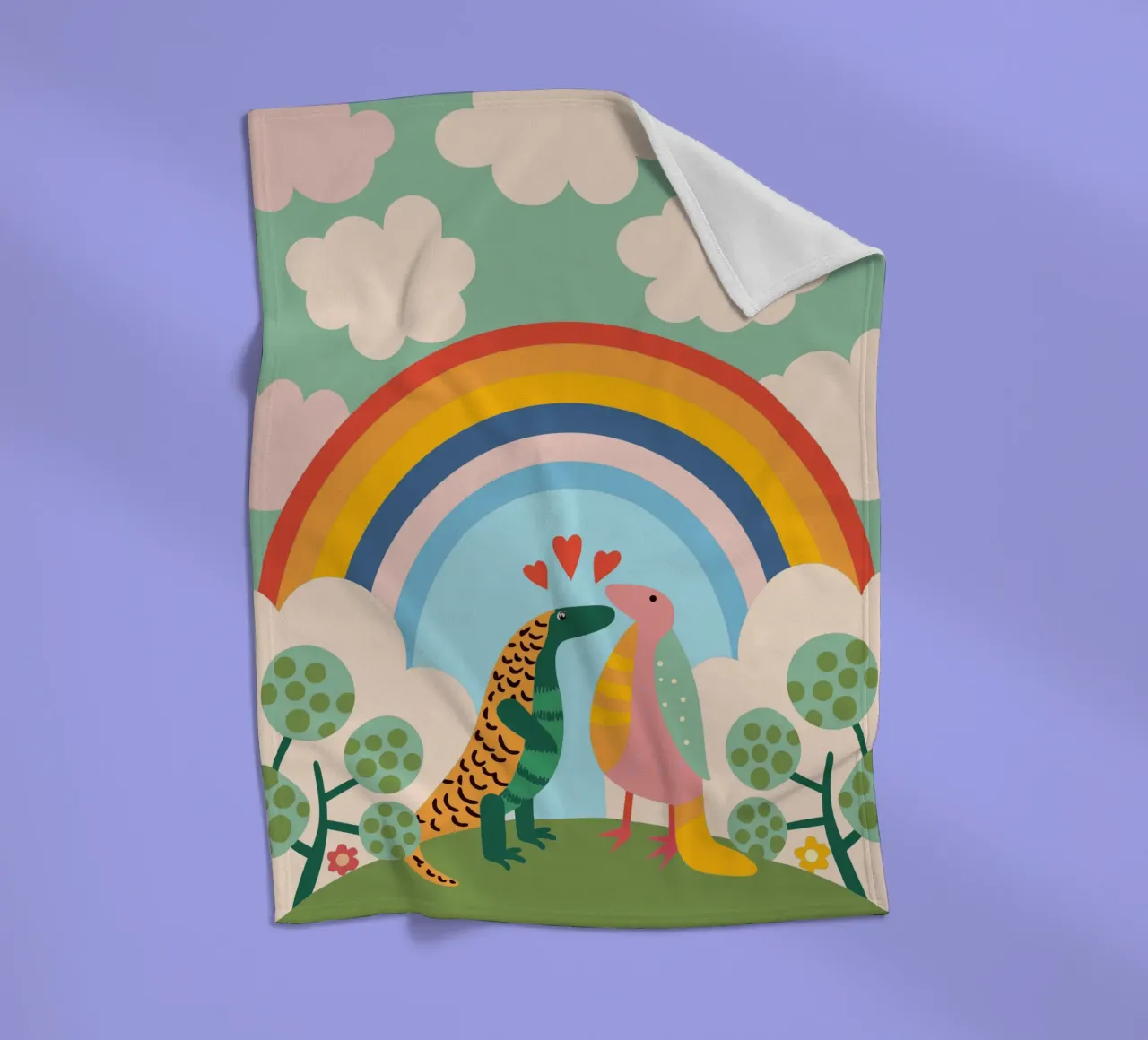 Due draghi di Komodo coperta in pile da CUTE ANIMALS