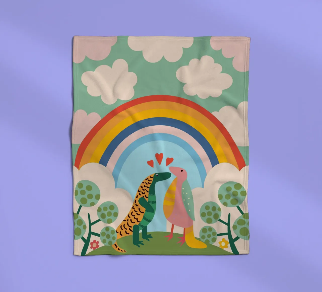 Due draghi di Komodo coperta in pile da CUTE ANIMALS