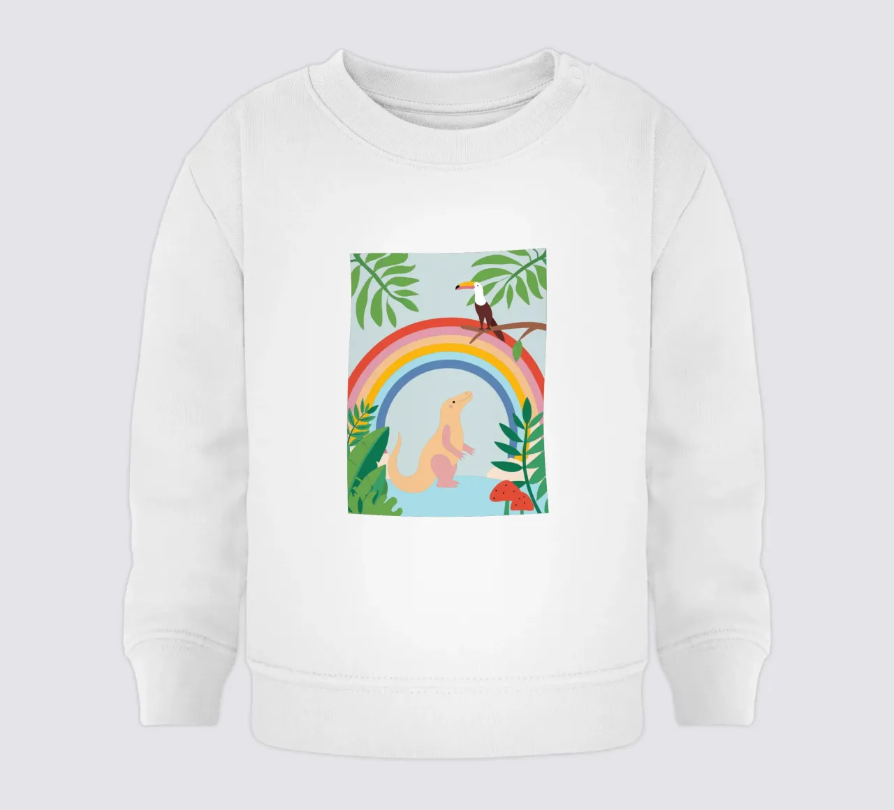 Draghi di Komodo e uccelli felpa neonato da CUTE ANIMALS