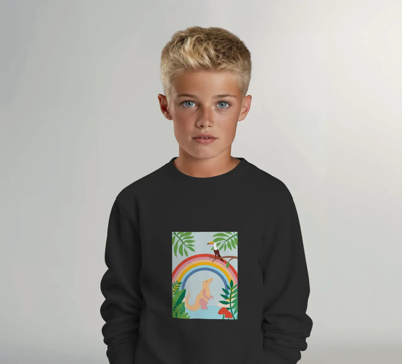 Draghi di Komodo e uccelli felpa bambino da CUTE ANIMALS