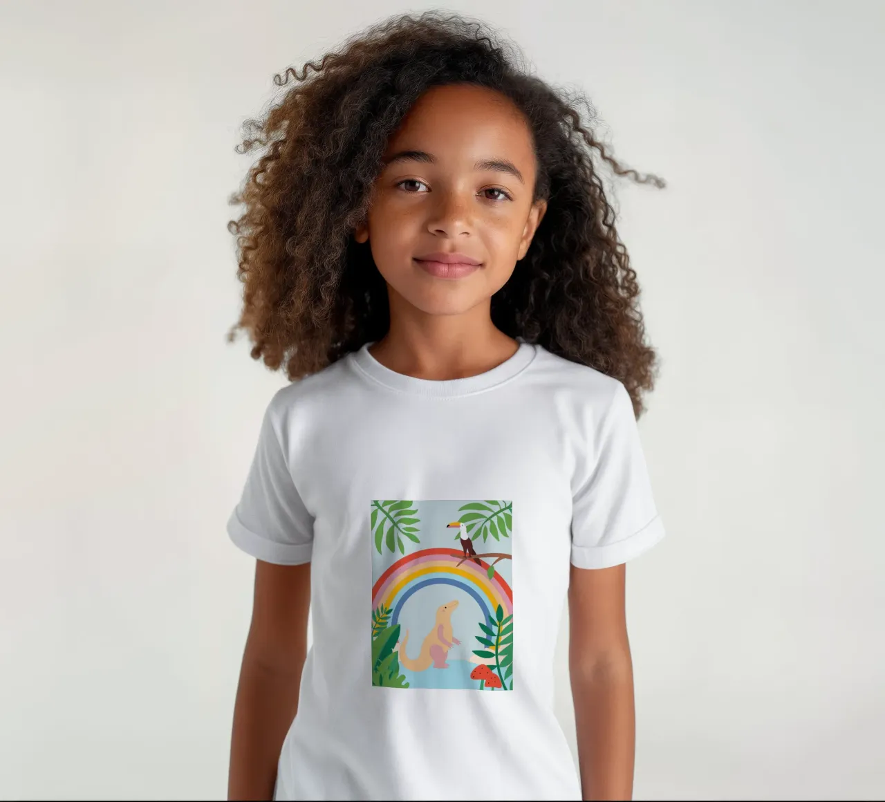 Draghi di Komodo e uccelli t-shirt bambini da CUTE ANIMALS