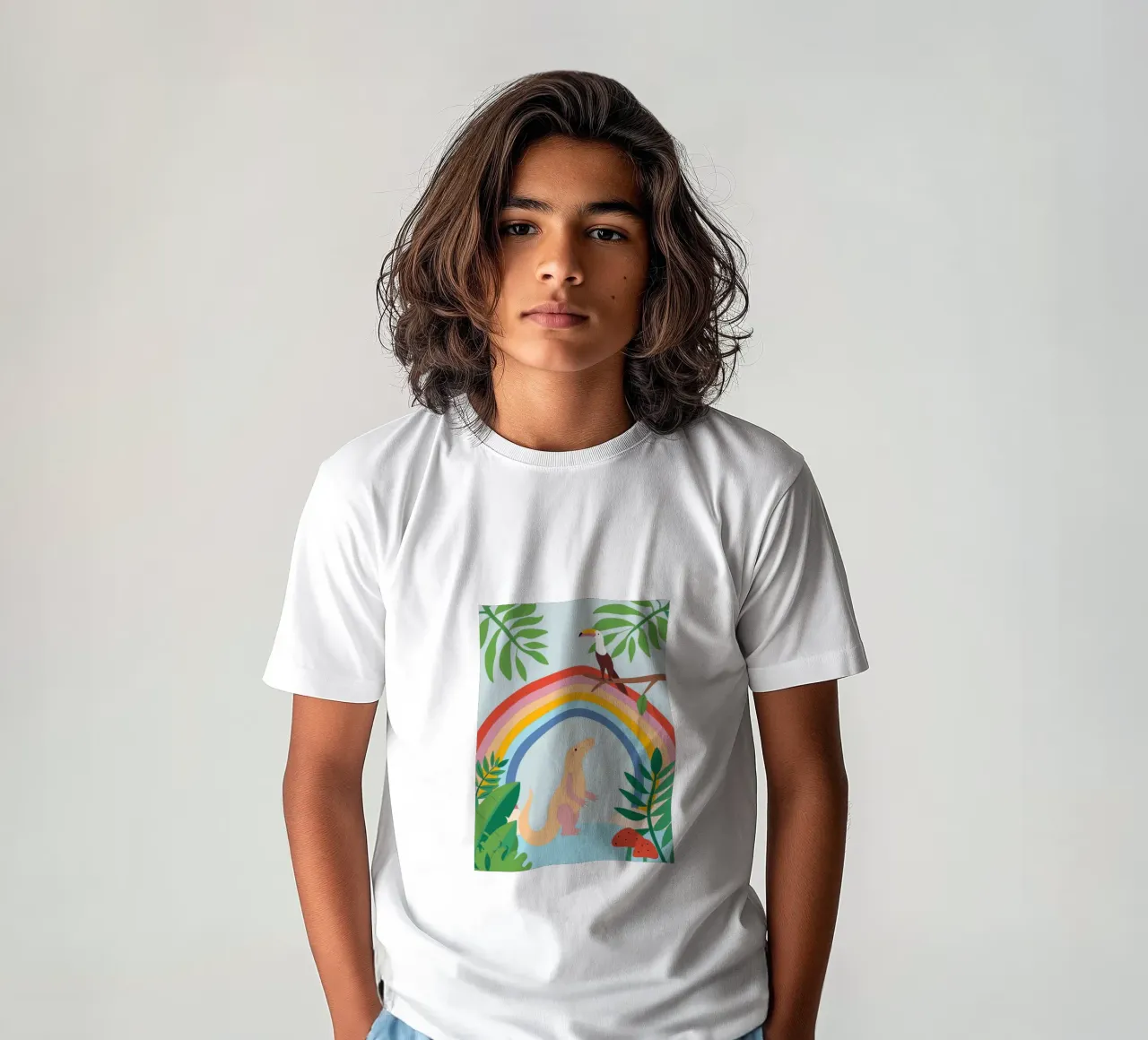 Draghi di Komodo e uccelli t-shirt bambini da CUTE ANIMALS