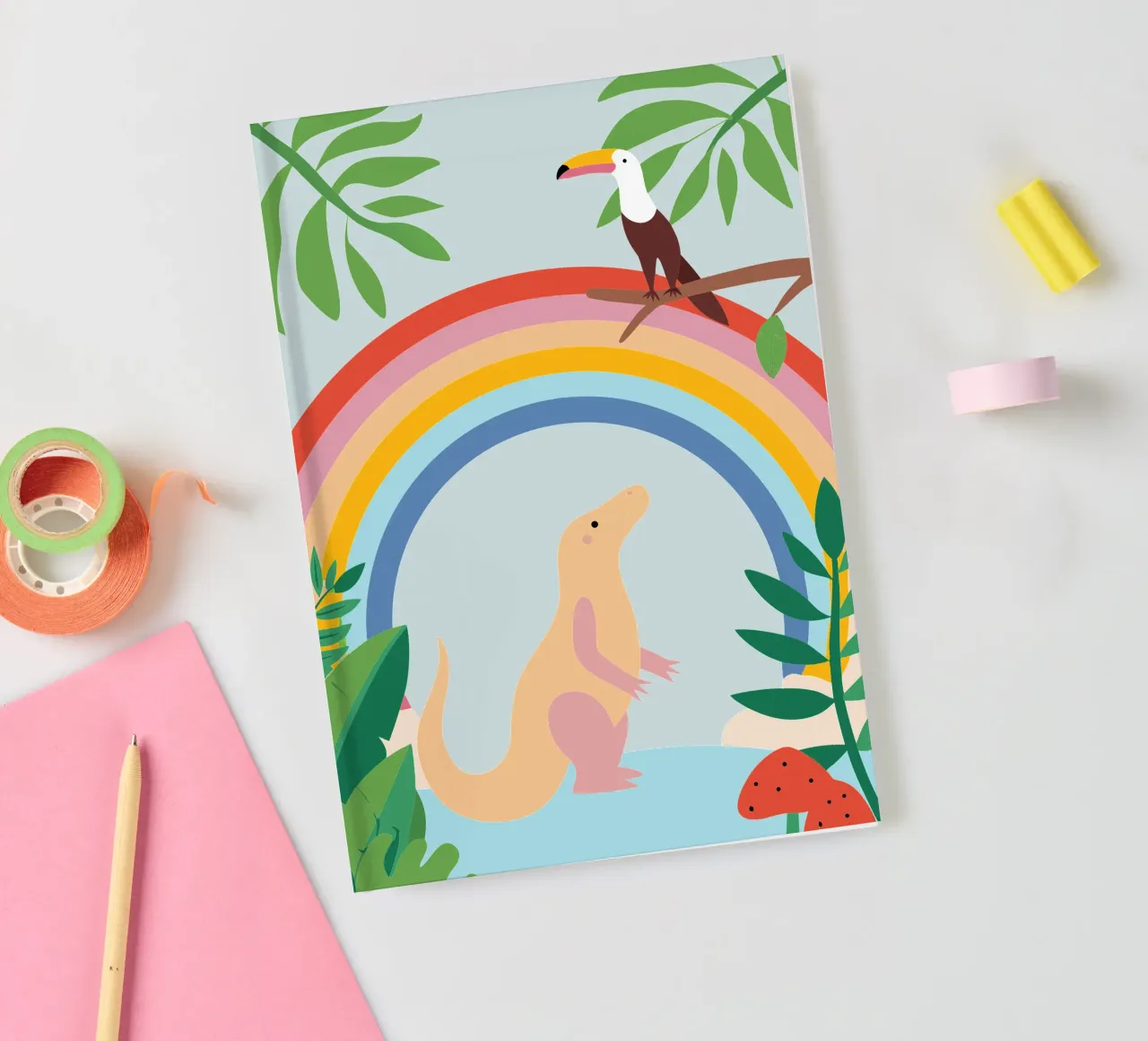Draghi di Komodo e uccelli diario da CUTE ANIMALS
