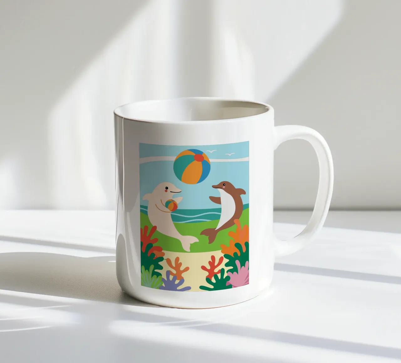 I Delfini giocano tazza in ceramica da CUTE ANIMALS