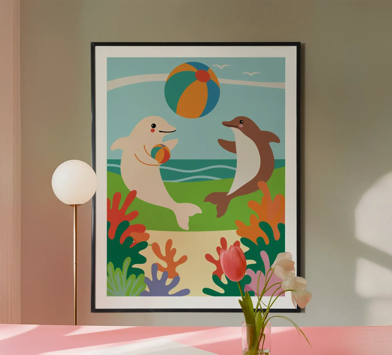 I Delfini giocano carta hahnemühle da CUTE ANIMALS