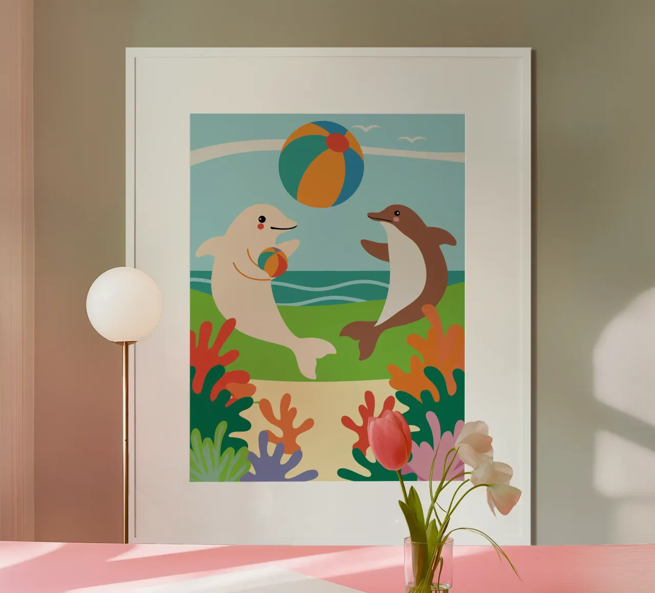 I Delfini giocano carta hahnemühle da CUTE ANIMALS