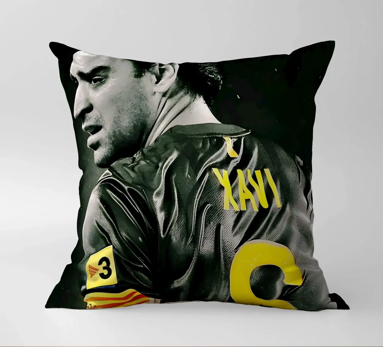 Xavi Hernández cuscino da Low poly art