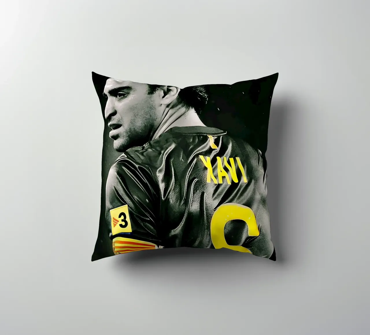 Xavi Hernández cuscino da Low poly art