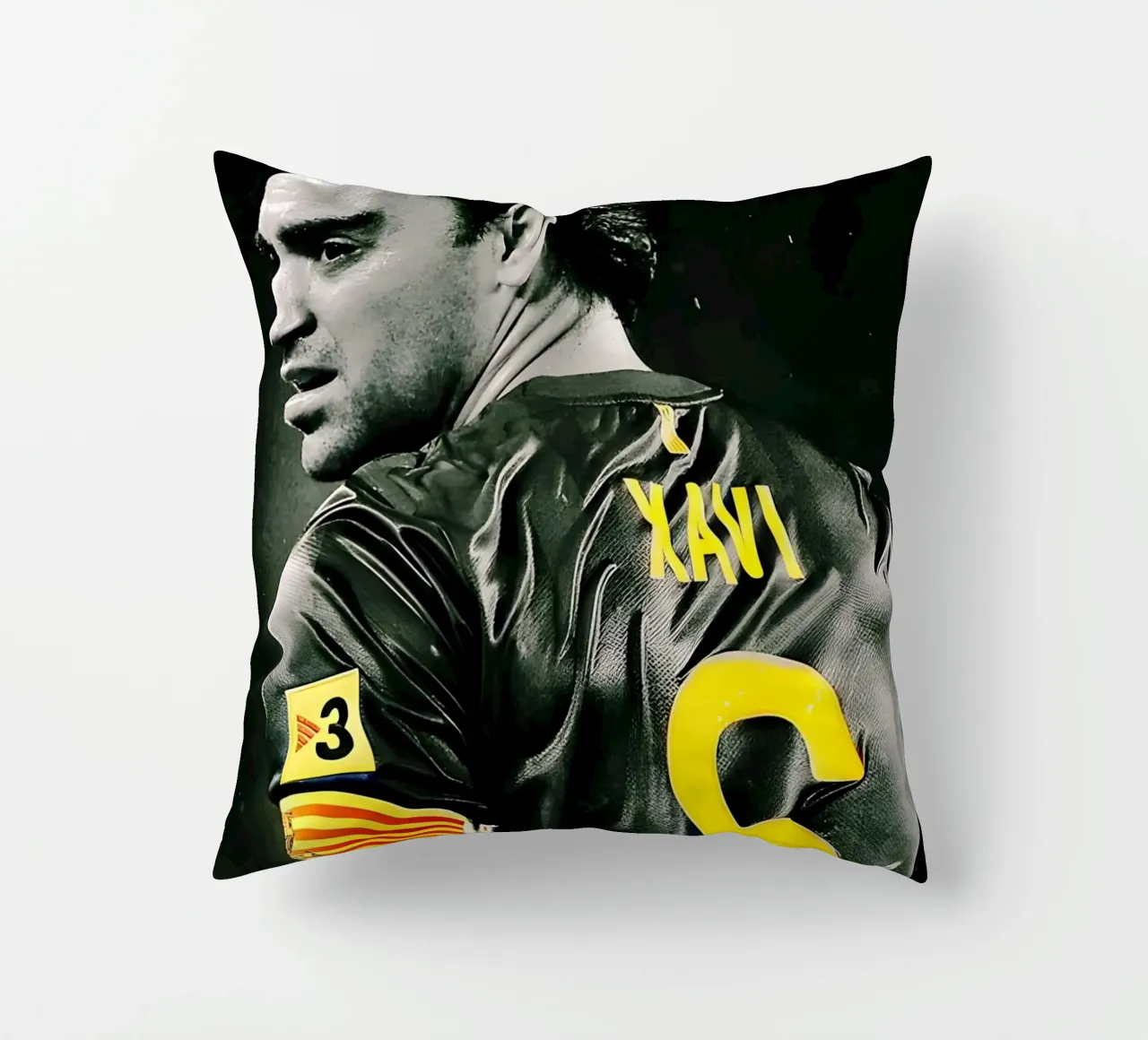 Xavi Hernández cuscino da Low poly art