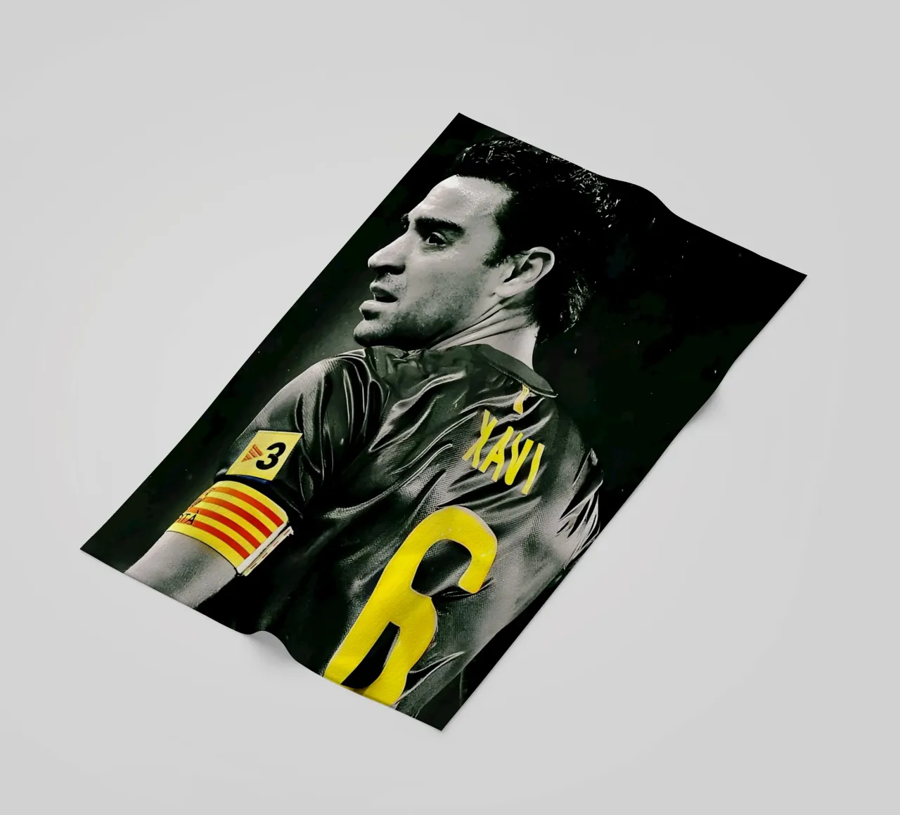 Xavi Hernández telo mare da Low poly art
