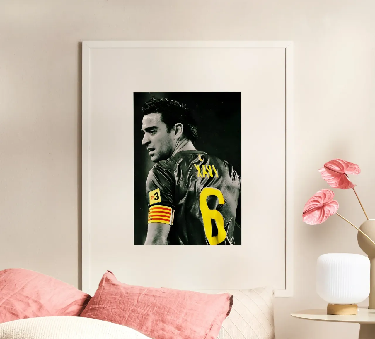 Xavi Hernández carta hahnemühle da Low poly art