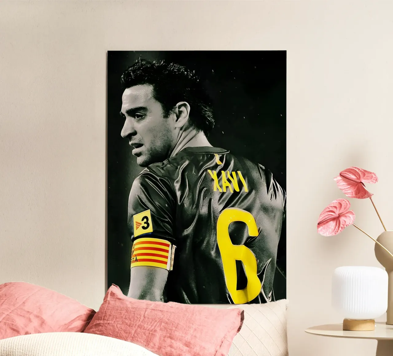 Xavi Hernández carta hahnemühle da Low poly art