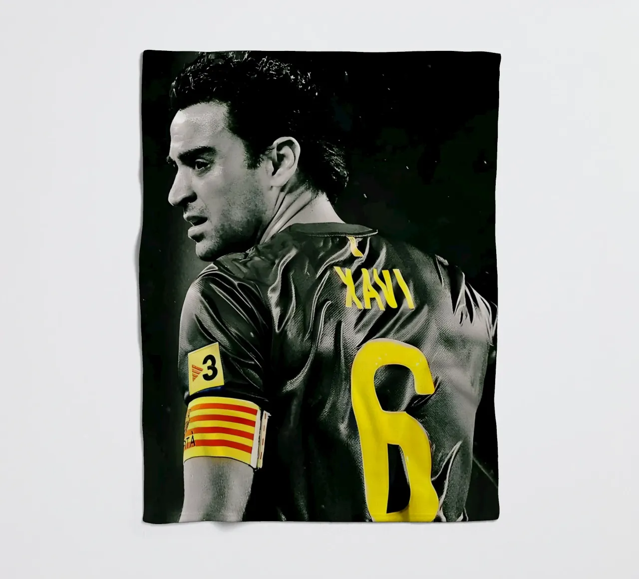 Xavi Hernández coperta in pile da Low poly art