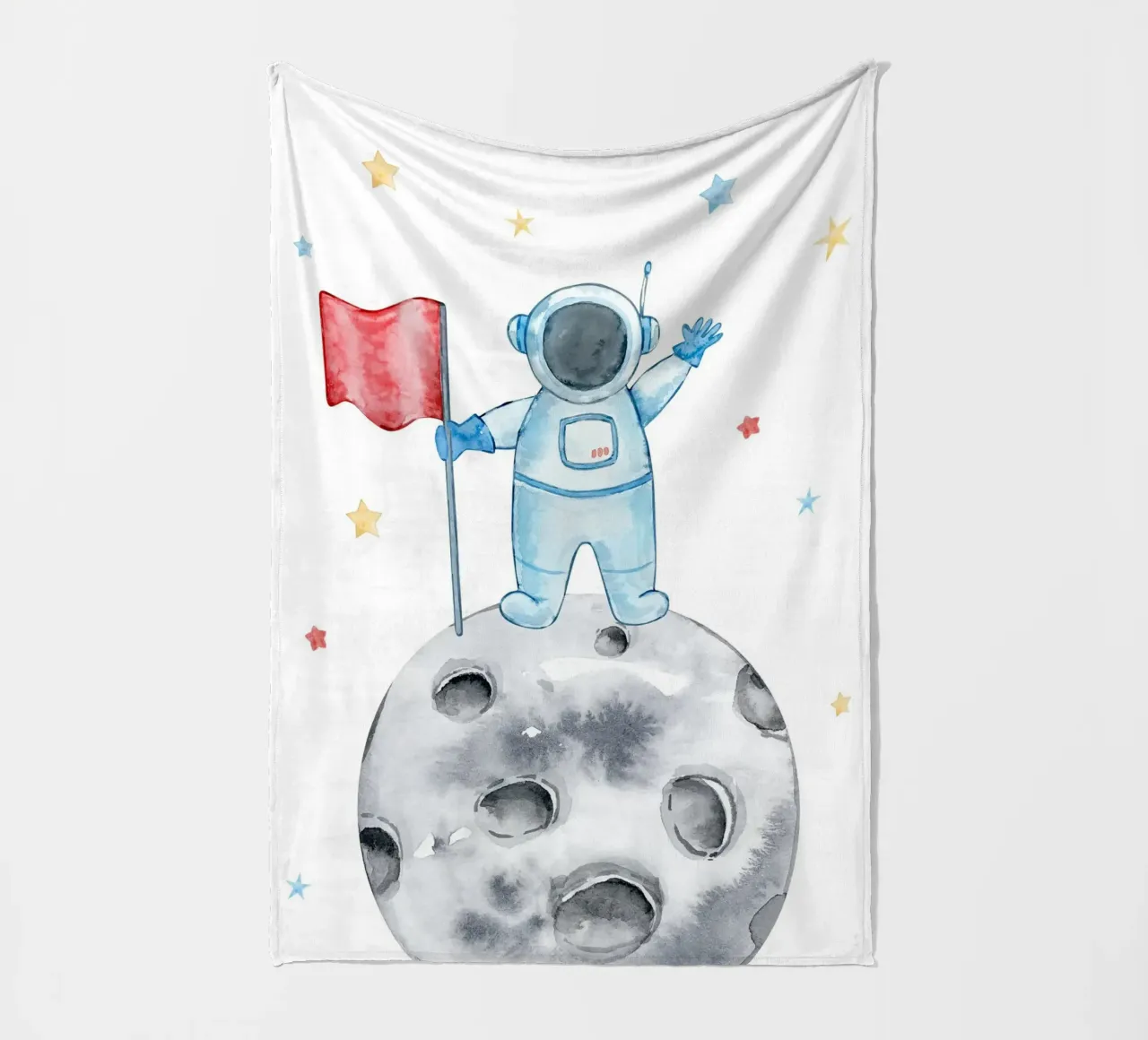 Astronaut on the moon coperta in pile da vintageshop