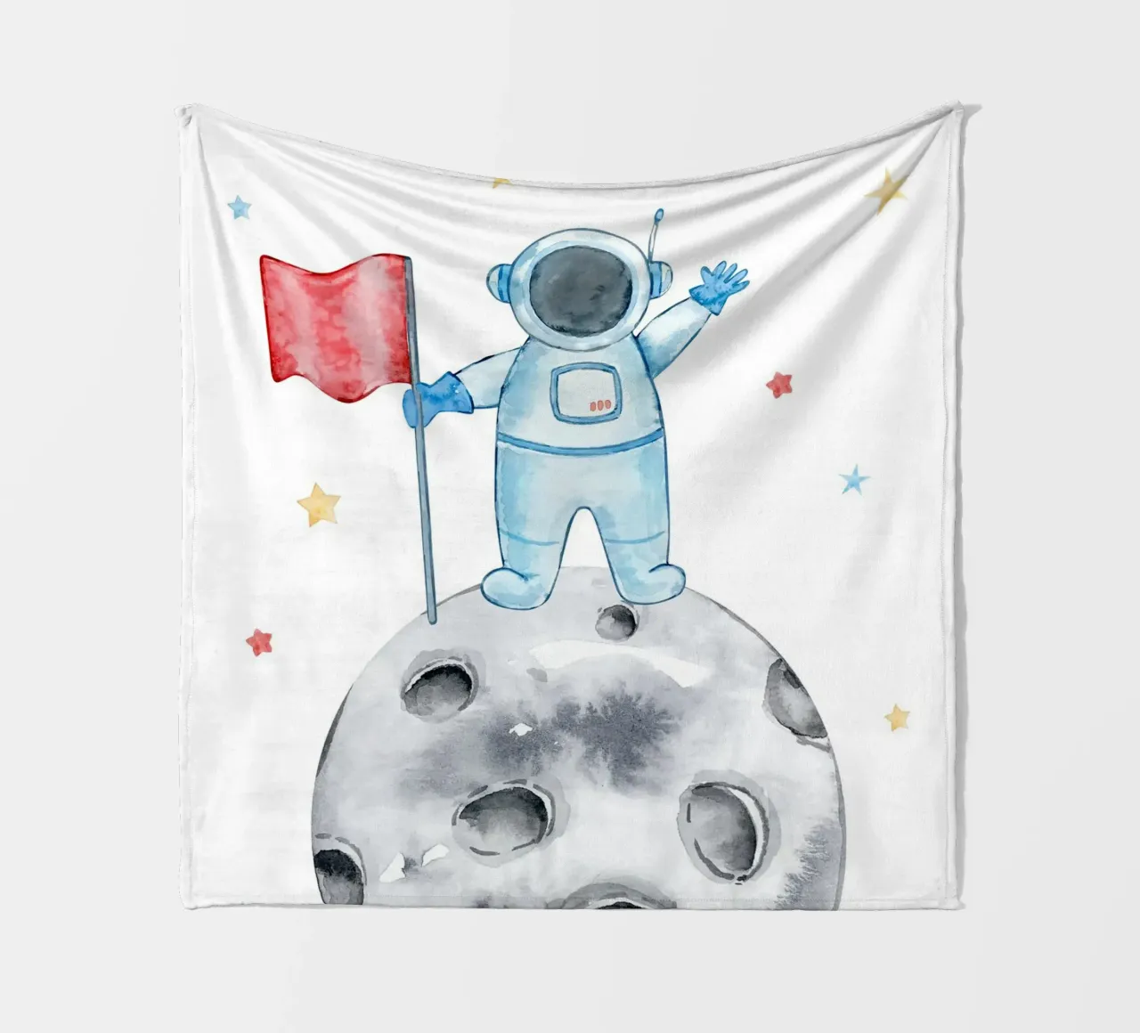 Astronaut on the moon coperta in pile da vintageshop