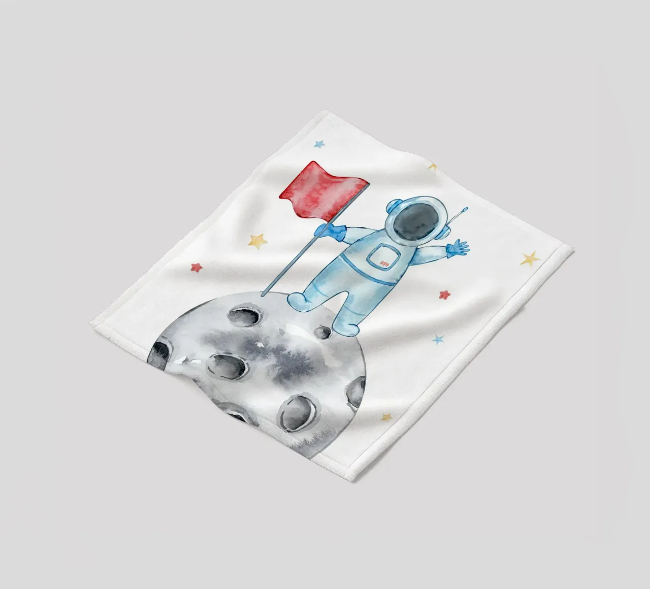 Astronaut on the moon coperta in pile da vintageshop