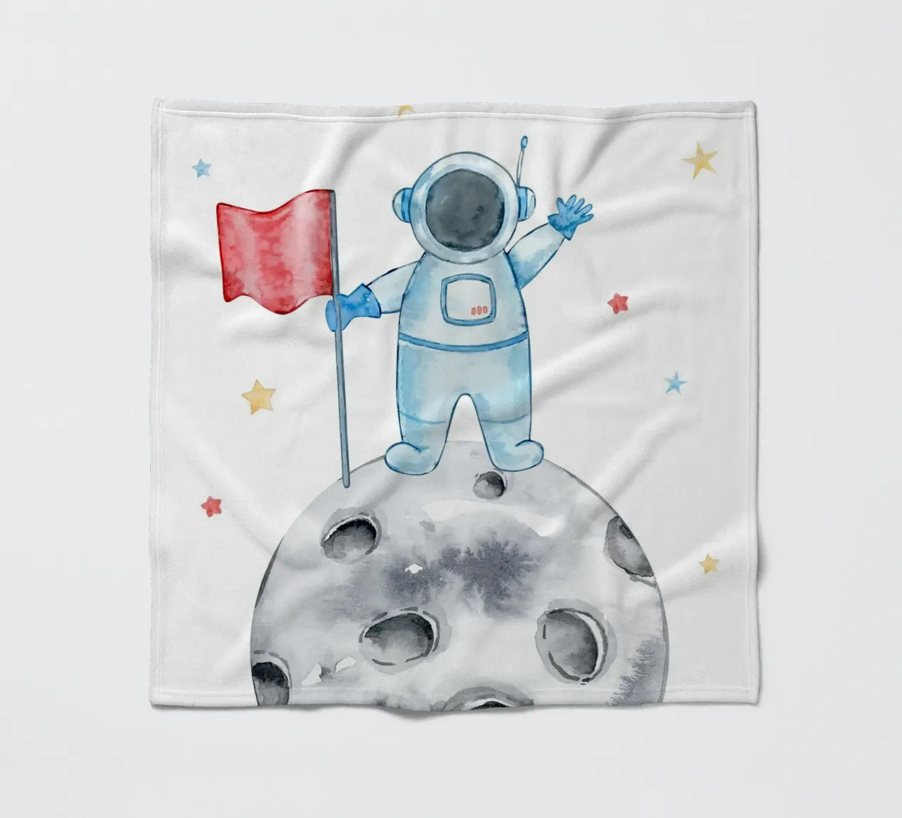 Astronaut on the moon coperta in pile da vintageshop