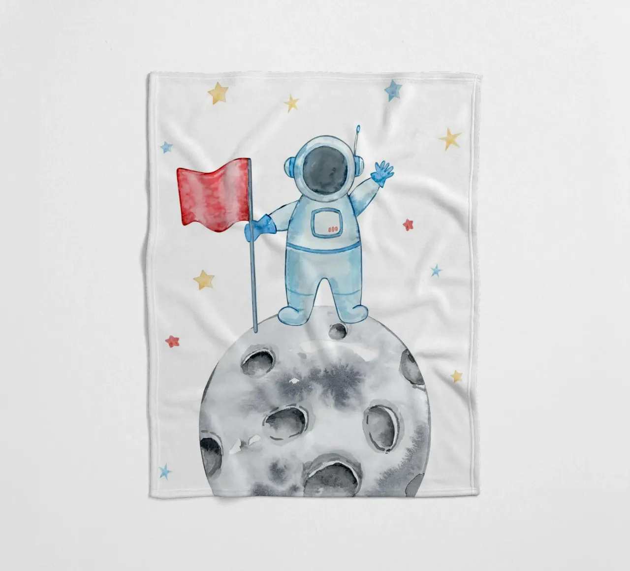 Astronaut on the moon coperta in pile da vintageshop