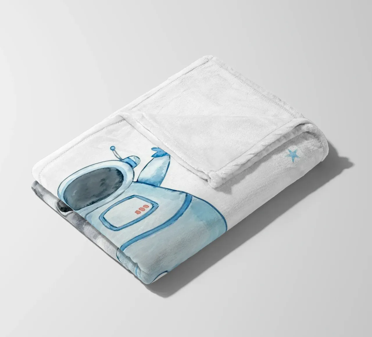 Astronaut on the moon coperta in pile da vintageshop